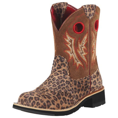 leopard cowboy boots for women