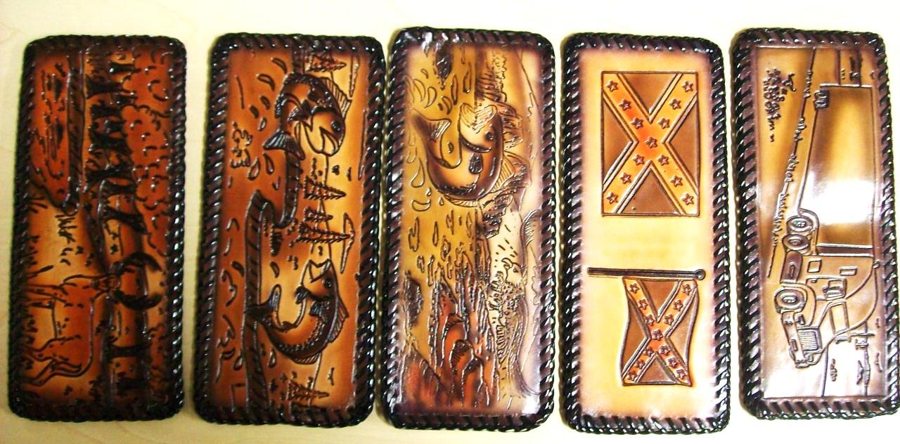 Hand Laced Prison made Bifold Leather Wallet Gift eBay