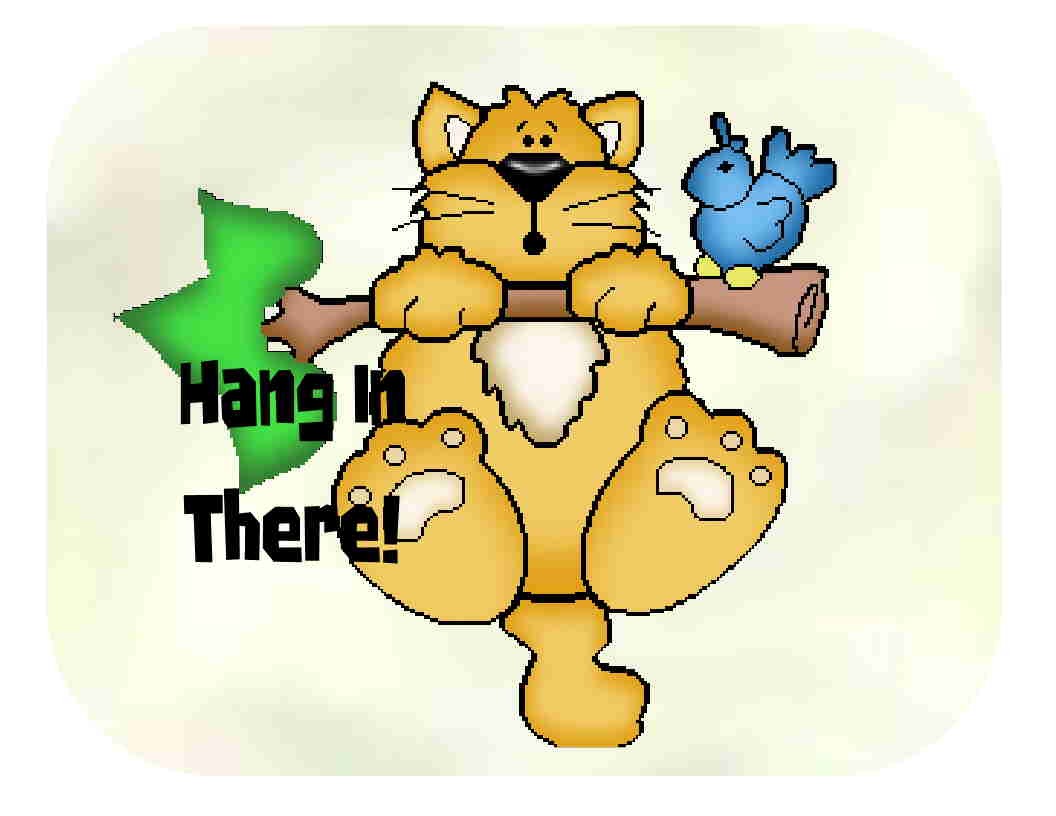 hang in there cat clipart - photo #18