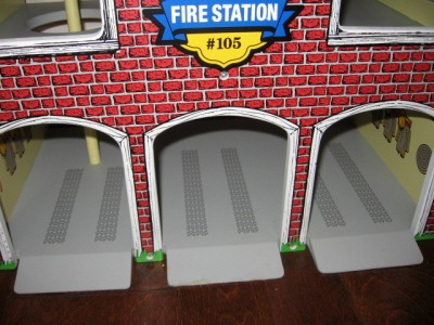 wooden firehouse toy