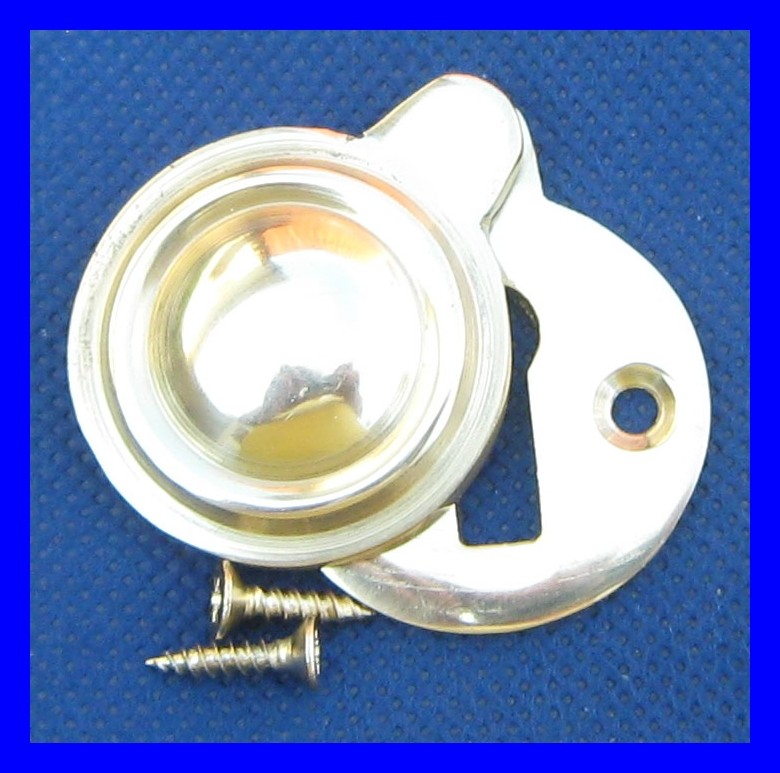 Polished Brass Escutcheon Plate KEY Hole Cover OR Victorian eBay