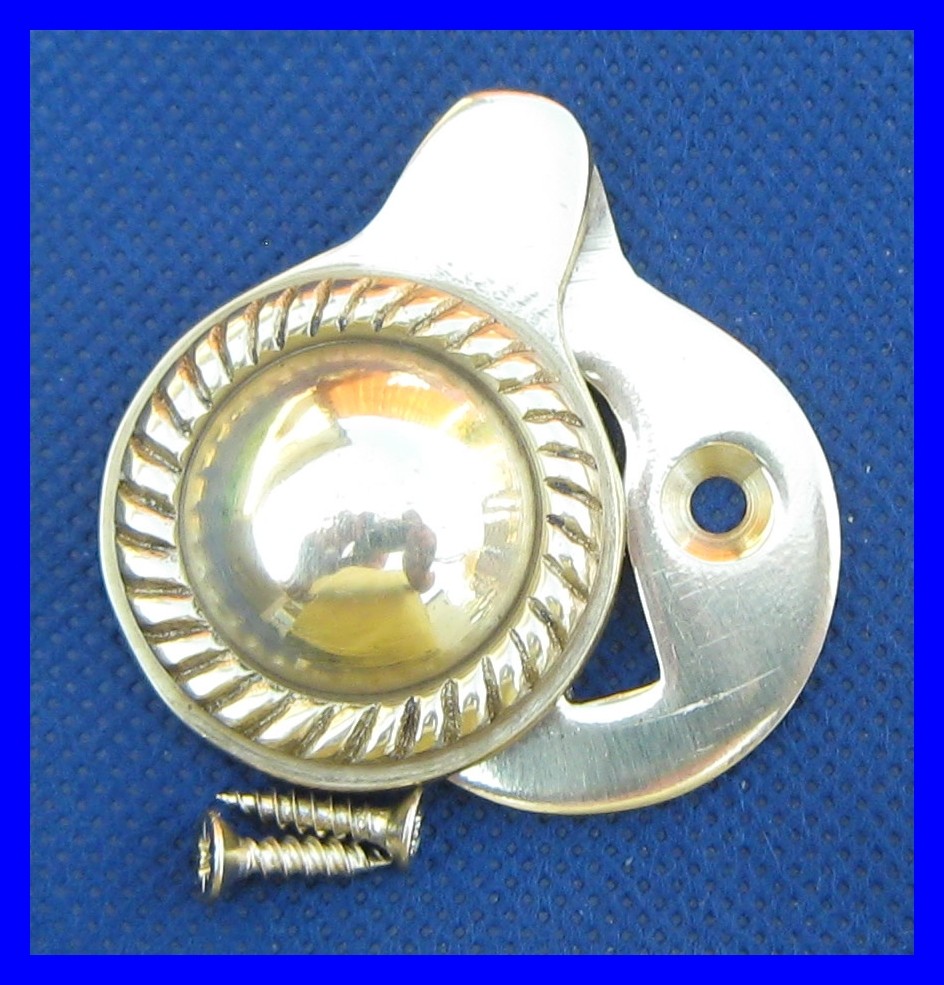 Polished Brass Escutcheon Plate KEY Hole Cover OR Victorian eBay