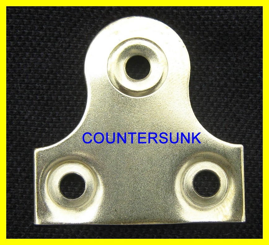 2 Pair(4) Picture/Mirror Fixing Plates C/S or Slotted All Sizes