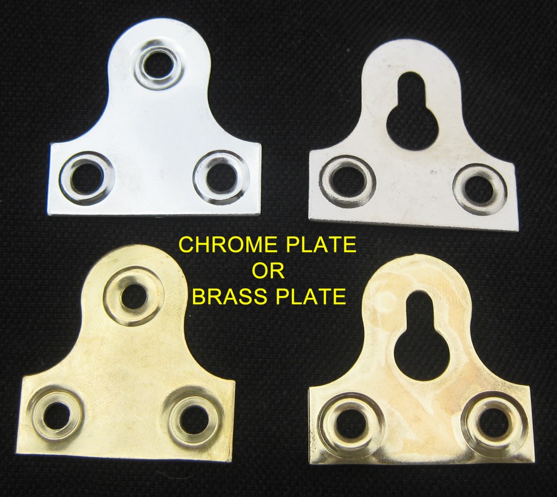2 Pair(4) Picture/Mirror Fixing Plates C/S or Slotted All Sizes eBay