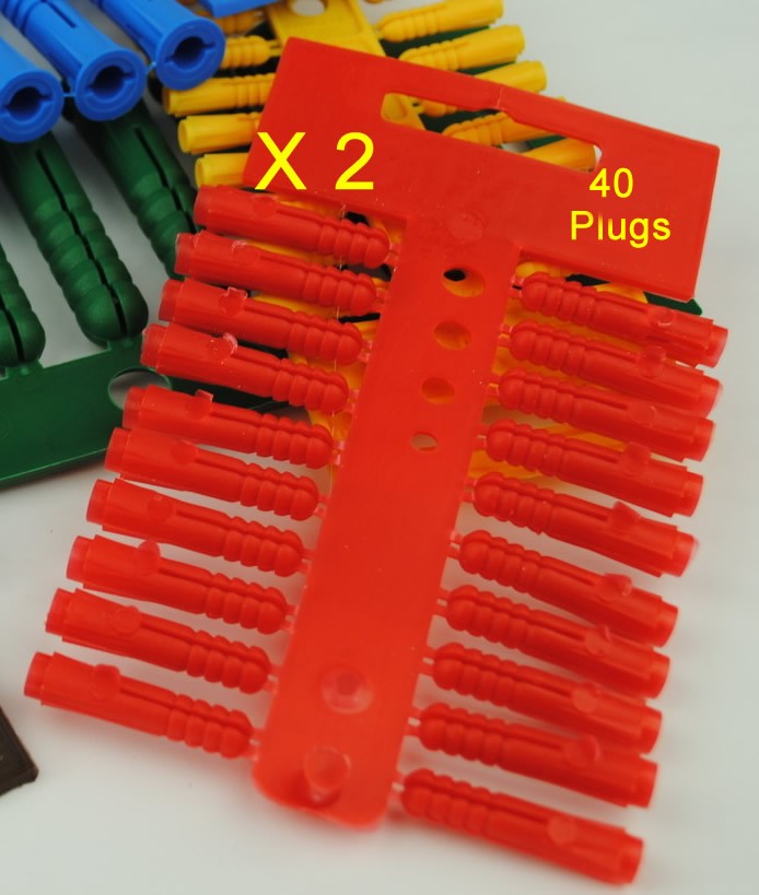 Wall/Rawl Plugs 5 Sizes Available Packs of 40/20 or Mixed. UK Made eBay