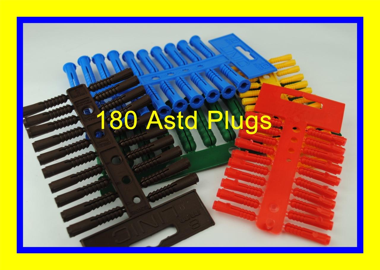 Wall/Rawl Plugs 5 Sizes Available Packs of 40/20 or Mixed. UK Made eBay