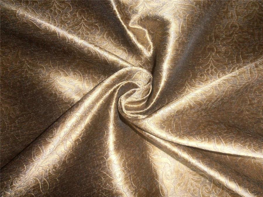 Brocade Fabric Old Gold x Gold 54"