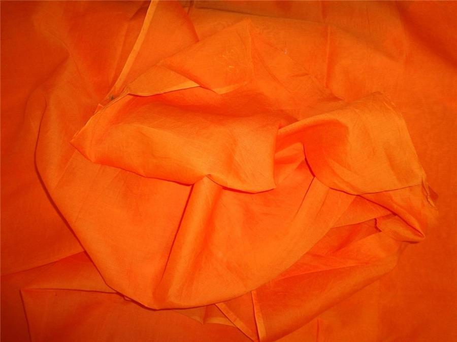 100 Cotton Organdy Stiff Finish Orange Fabric 44 " wide sold by the