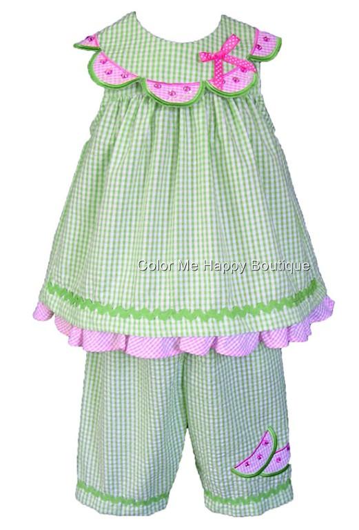New Baby Girls Watermelon Capri Clothes sz 12 month NWT