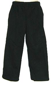 Boys black FLEECE straight leg track pants sz 3 NEW