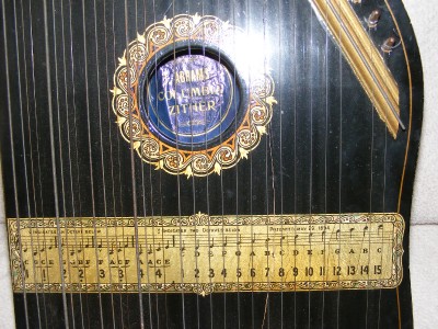 Antique Zither on Antique Zither Harp Phonoharp J Abrams Columbia 1894 Ebay
