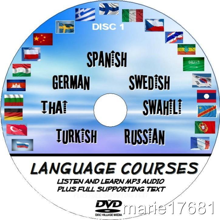Details about Listen &amp; Learn 7 Language courses Spanish German Swedish ...