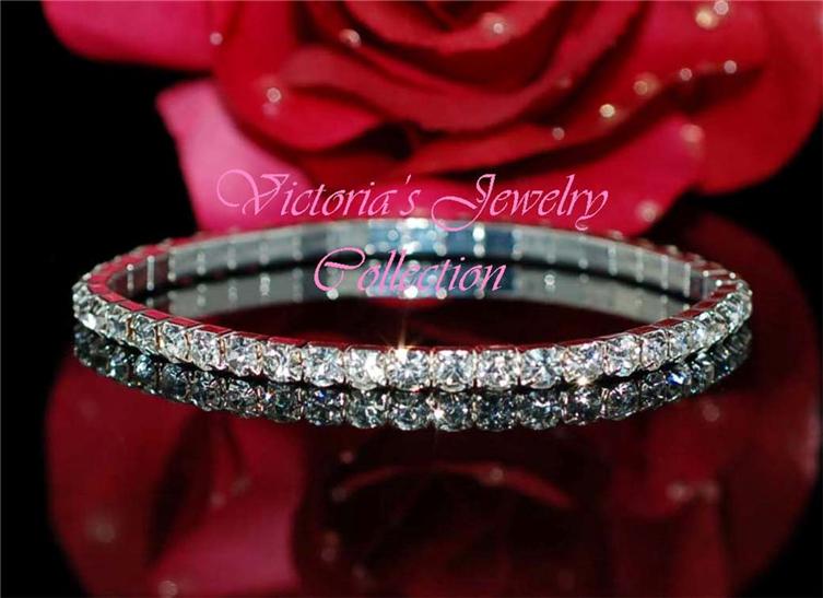 Rhinestone bracelet bridal accessories