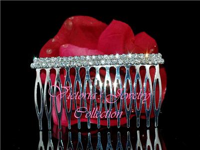 Swarovski Crystal Double Row Comb tc1
