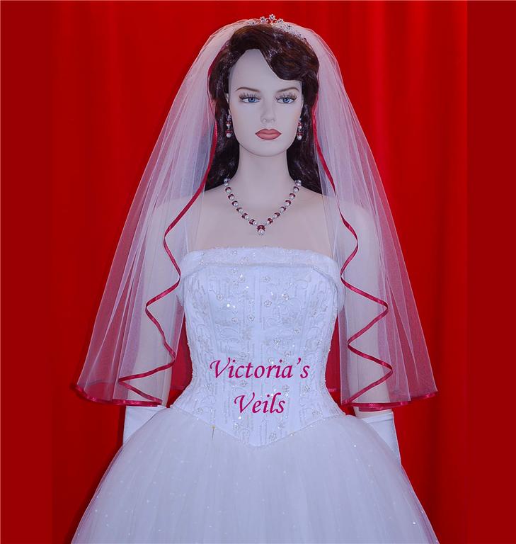 White Ivory Wedding Veil