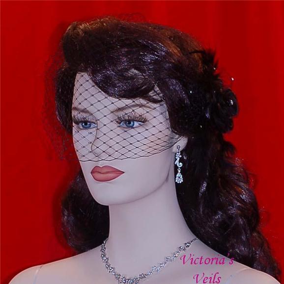 Birdcage wedding veil