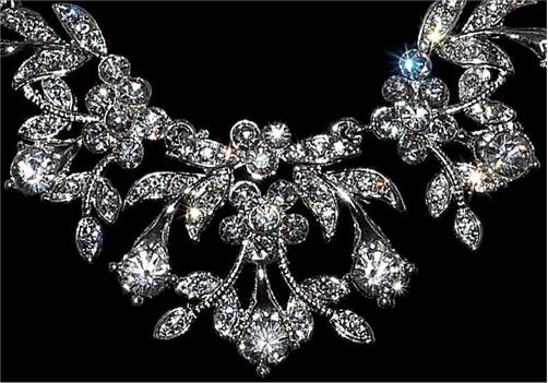 Rhinestone wedding prom necklace set accessories