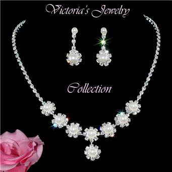 Ring Bracelet Necklace Earrings Jewelry Set KS3