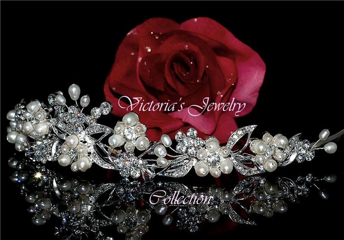 Rhinestone bridal tiara wedding prom accessories