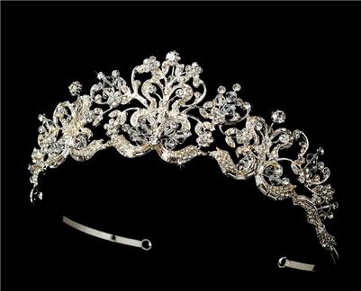MAJESTY SWAROVSKI CRYSTAL RHINESTONE TIARA WT9032