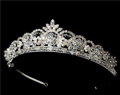 GORGEOUS SWAROVSKI CRYSTAL RHINESTONE TIARA WT1038