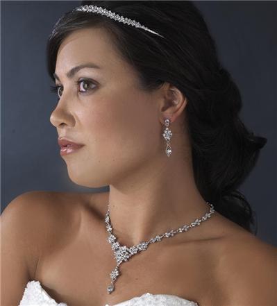 Swarovski Crystal Bridal Wedding Prom Earrings Necklace Set