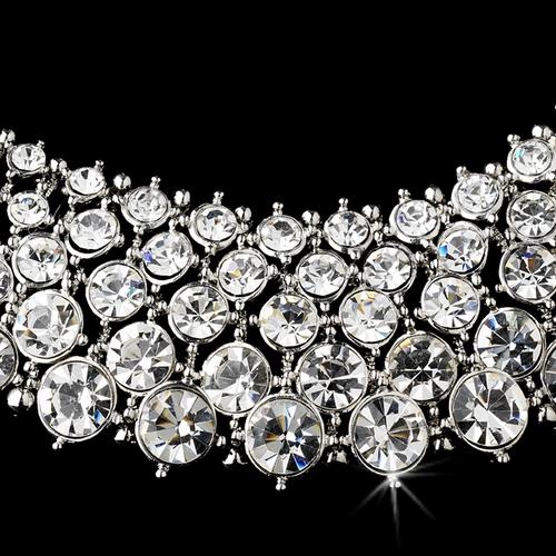 Bridal Wedding Prom Earrings Necklace