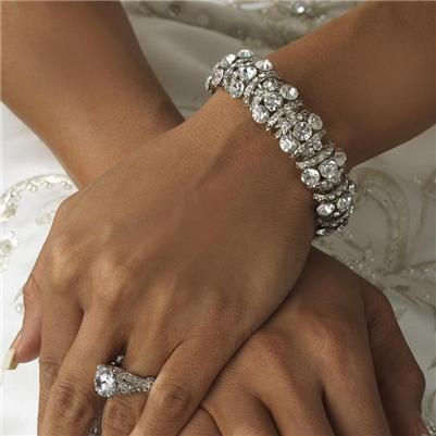 bridal wedding prom bracelet bracelets jewelry accessories