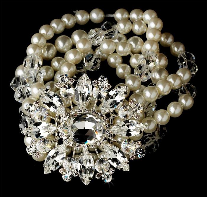 bridal wedding prom bracelet bracelets jewelry accessories