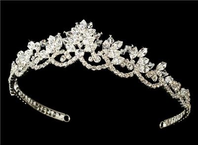STUNNING SWAROVSKI CRYSTAL BRIDAL TIARA HEADPIECE WT 7009
