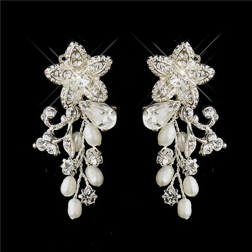 bridal necklace earrings prom wedding