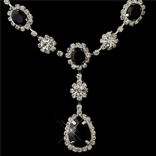 bridal necklace earrings prom wedding