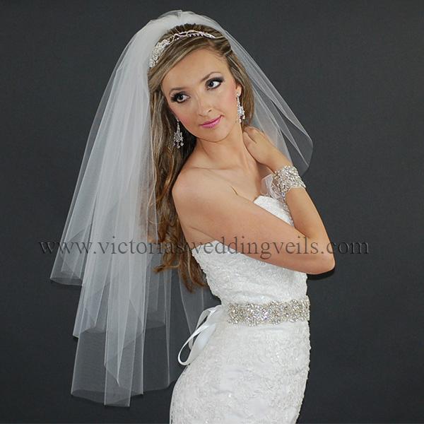 wedding veil cut edge