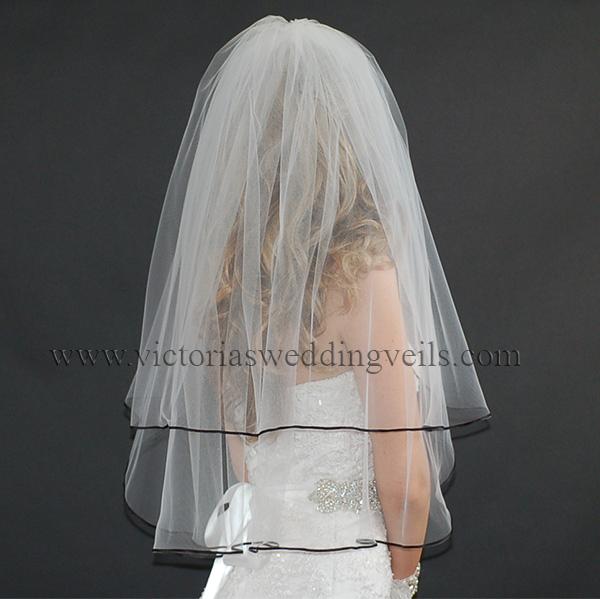black wedding veil accessories