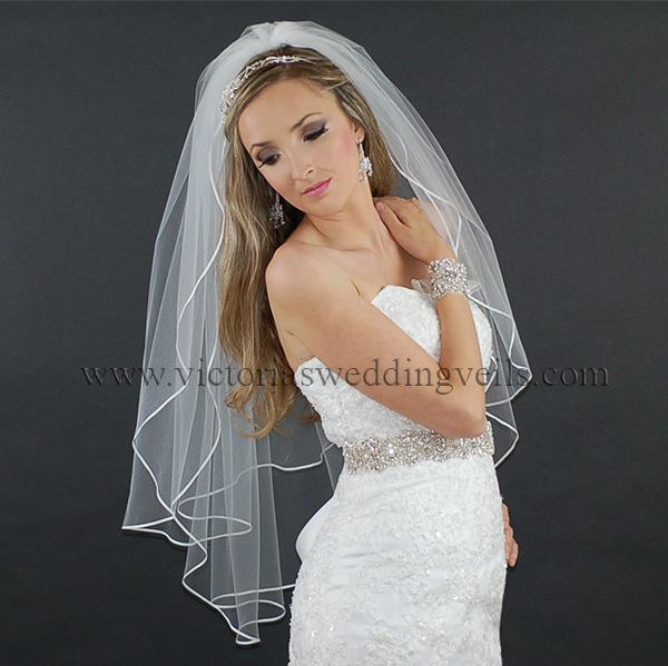 bridal veil ribbon edge