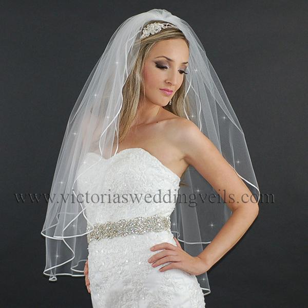 bridal veil ribbon edge