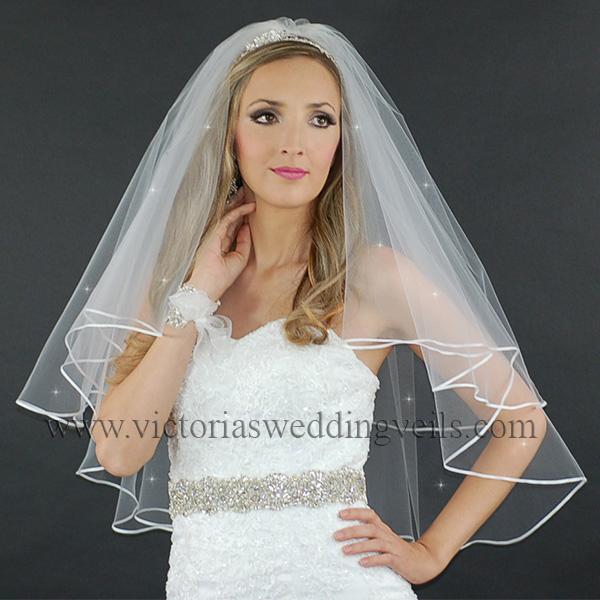 bridal veil ribbon edge