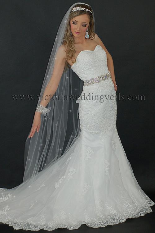 floor long bridal veil