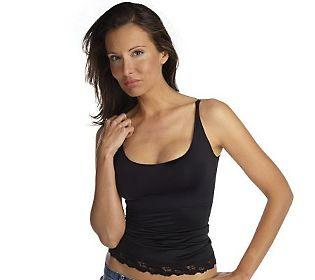 NWT-Spanx-Hide-amp-Sleek-Camisole-Lace-Trim-177-Black-Ivory-U-Pick-Size-amp-Color