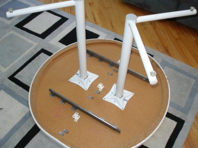 White Dinette Kitchen Dining Table Chairs Swivel Wheels ...