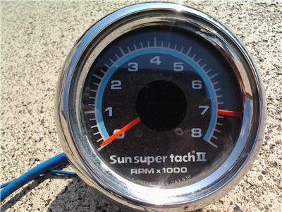 Purchase Sun Super Tach II Rat Rod Gasser Hot Rod Tachometer Tach 8000 RPM  USED! in Bartlett, Illinois, US, for US $44.99  Wiring Diagram For Super Tach 2    Parts