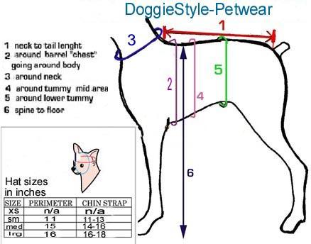 our Dogs measurement chart