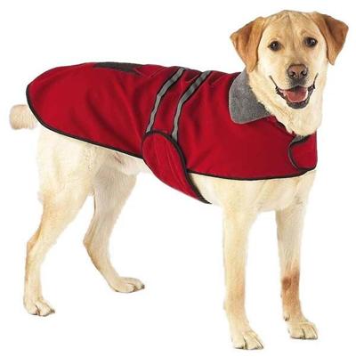 coat red reflective w pocket