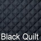 black quilt