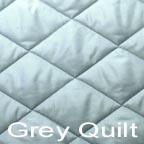 grey quilt