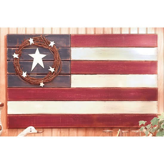 Set of 2 Large Rustic Americana Star Curtain Tiebacks or Swag Holders NEW