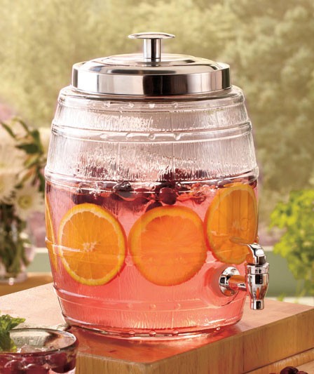 Glass Barrel Drinking Dispenser Or 3 Pc Canister Jar Set New Ebay