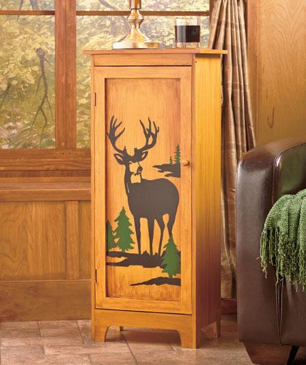 Deer Cabinets rustic wildlife storage cabinet deer or lodge cabin Deer Cabinets rustic wildlife storage cabinet deer or lodge cabin