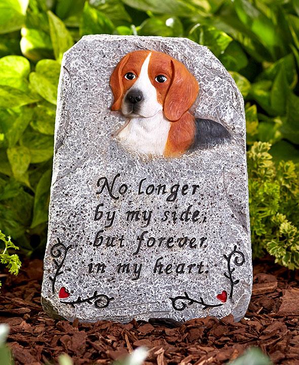 Dog Breed Memorial Stone Headstone Grave Marker Choice of Pet Breed NEW