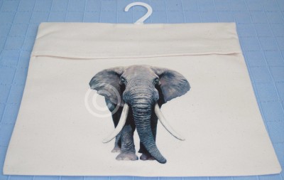 Laundry Storage on Elephant Design   Canvas Peg Bag   Laundry   Storage   Ebay